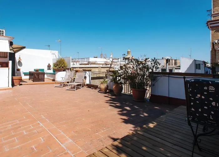 Penthouse Private Terrace, Near Cathedral, And To Real Maestranza